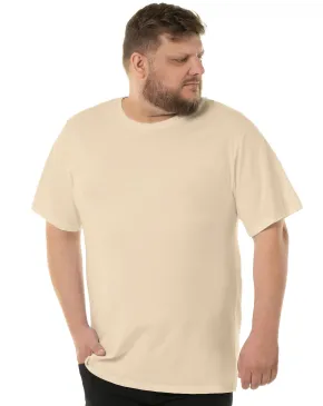 Camiseta Plus Size Masculina de Algodão Areia