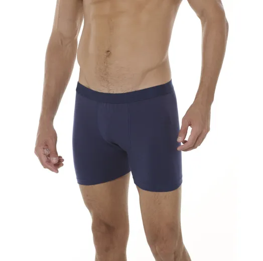 Kit 3 Cuecas Boxer Cotton Azul Marinho 