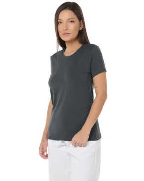 Camiseta Tech Modal Feminina Cinza Chumbo