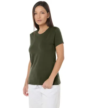 Camiseta Tech Modal Feminina Verde Militar