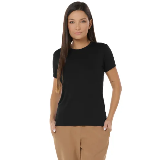 Camiseta Tech Modal Feminina Preta