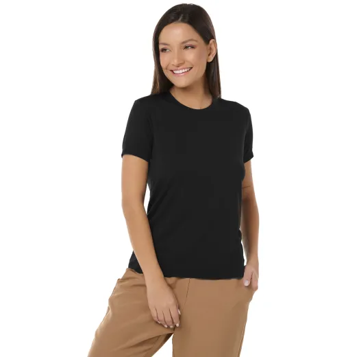 Camiseta Tech Modal Feminina Preta