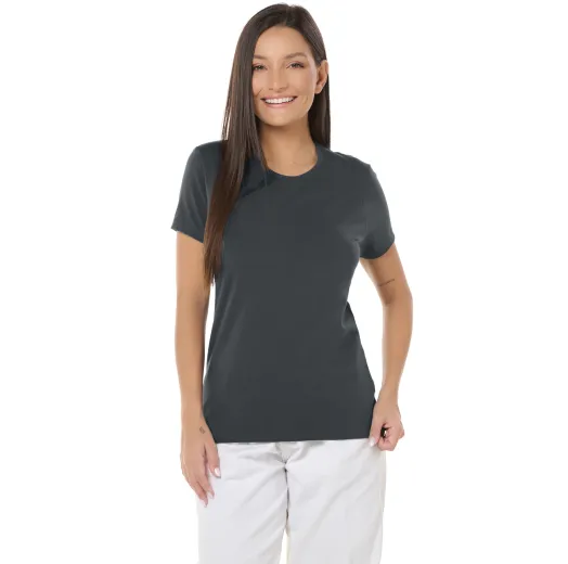 Camiseta Tech Modal Feminina Cinza Chumbo