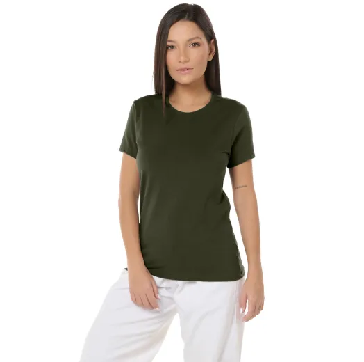 Kit 3 Camisetas Tech Modal Verde Militar Femininas