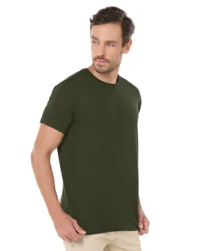 Camiseta Tech Modal Masculina Verde Militar