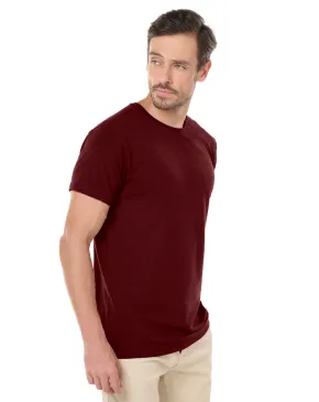 Kit 3 Camisetas Tech Modal Bordô Masculinas