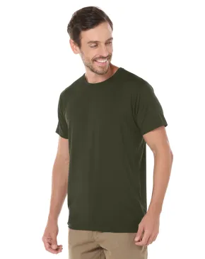 Kit 3 Camisetas Tech Modal Verde Militar Masculinas