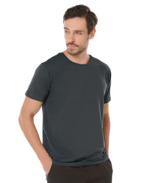 Camiseta Tech Modal Masculina Cinza Chumbo