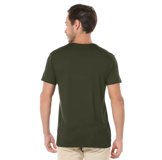 Camiseta Tech Modal Masculina Verde Militar