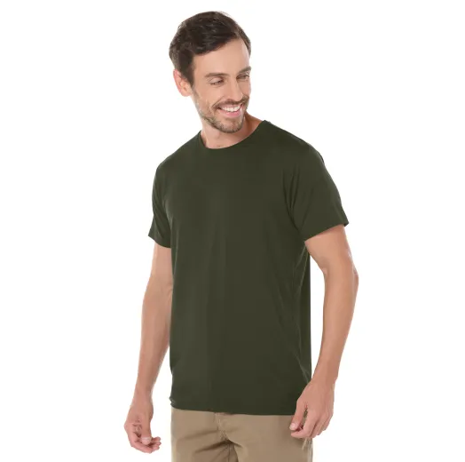 Kit 3 Camisetas Tech Modal Verde Militar Masculinas