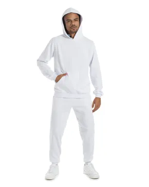 Conjunto Moletom Masculino com Capuz Branco 