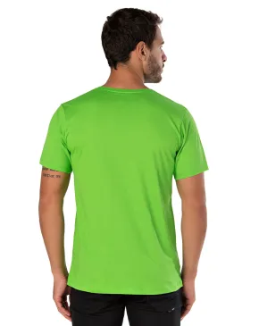 Camiseta de Algodão Premium Verde Limão