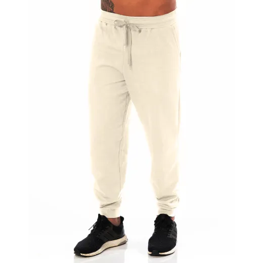 Calça Masculina de Moletom Areia