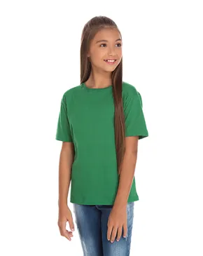 Kit 5 Camisetas Juvenil de Algodão Penteado Verde Bandeira