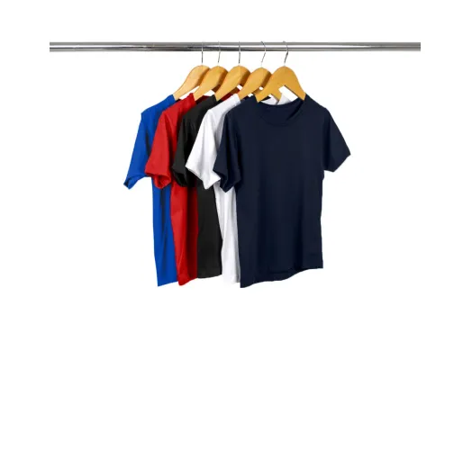 Kit 5 Camisetas Infantil de Algodão Penteado 4