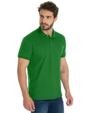 KIT 5 Camisas Polo Piquet Masculina Verde Bandeira