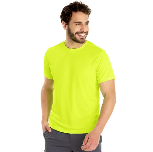 Camiseta Dry Fit Amarelo Fluorescente Proteção UV 30+